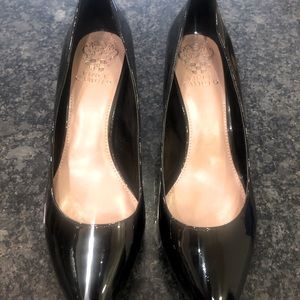 Vince Camuto Black Patent Leather High Heels